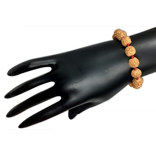 Vòng đeo tay 6 Mukhi Indonesia có thể điều chỉnh độ dài bằng chỉ