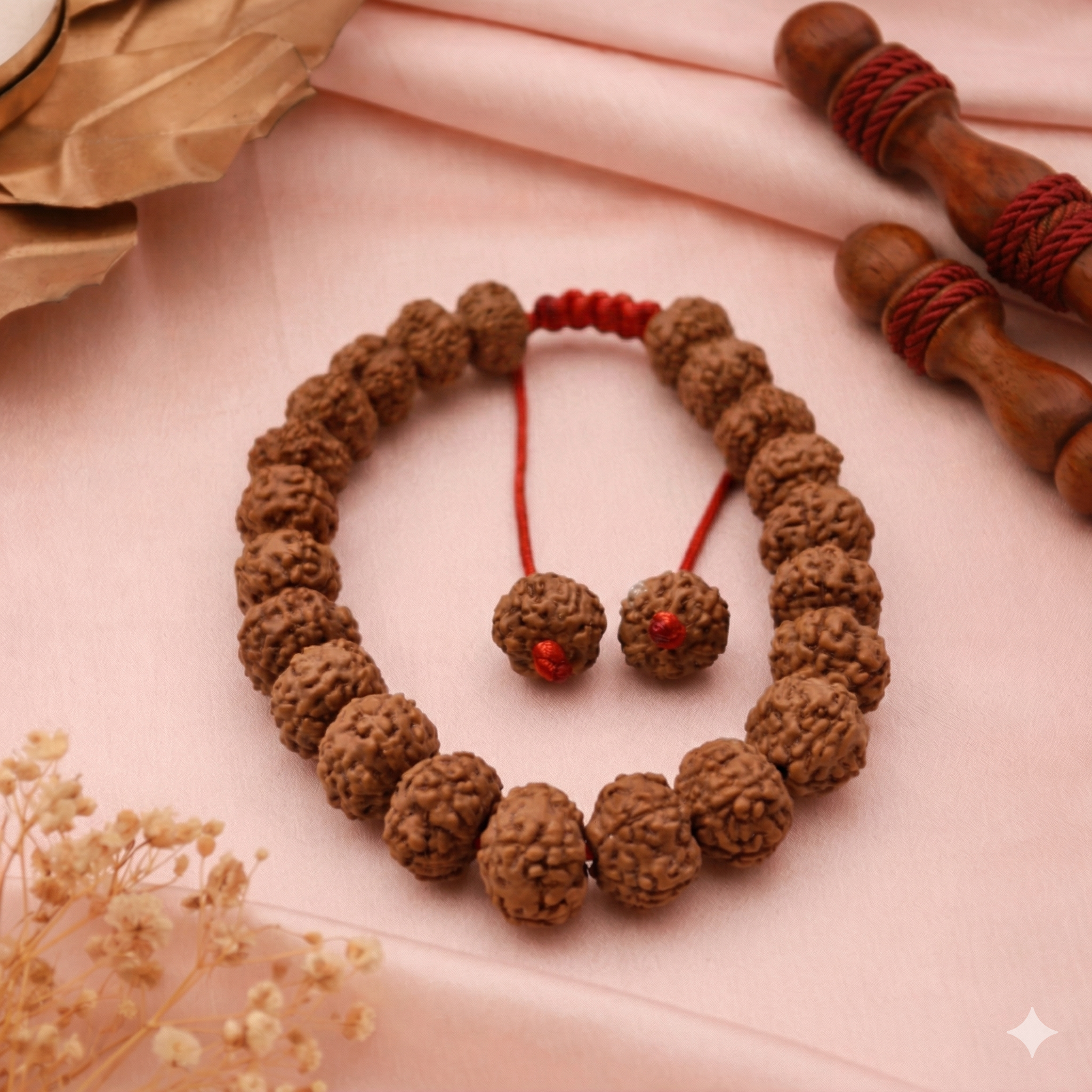 6 Mukhi Rudraksha Bracelet (27 Beads) – X-Ray Certified for Confidence, Discipline & Emotional Balance