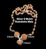 Rudraksha Combination for Hanuman Power – 4, 5 & 11 Mukhi (X-Ray Certified, Threaded)