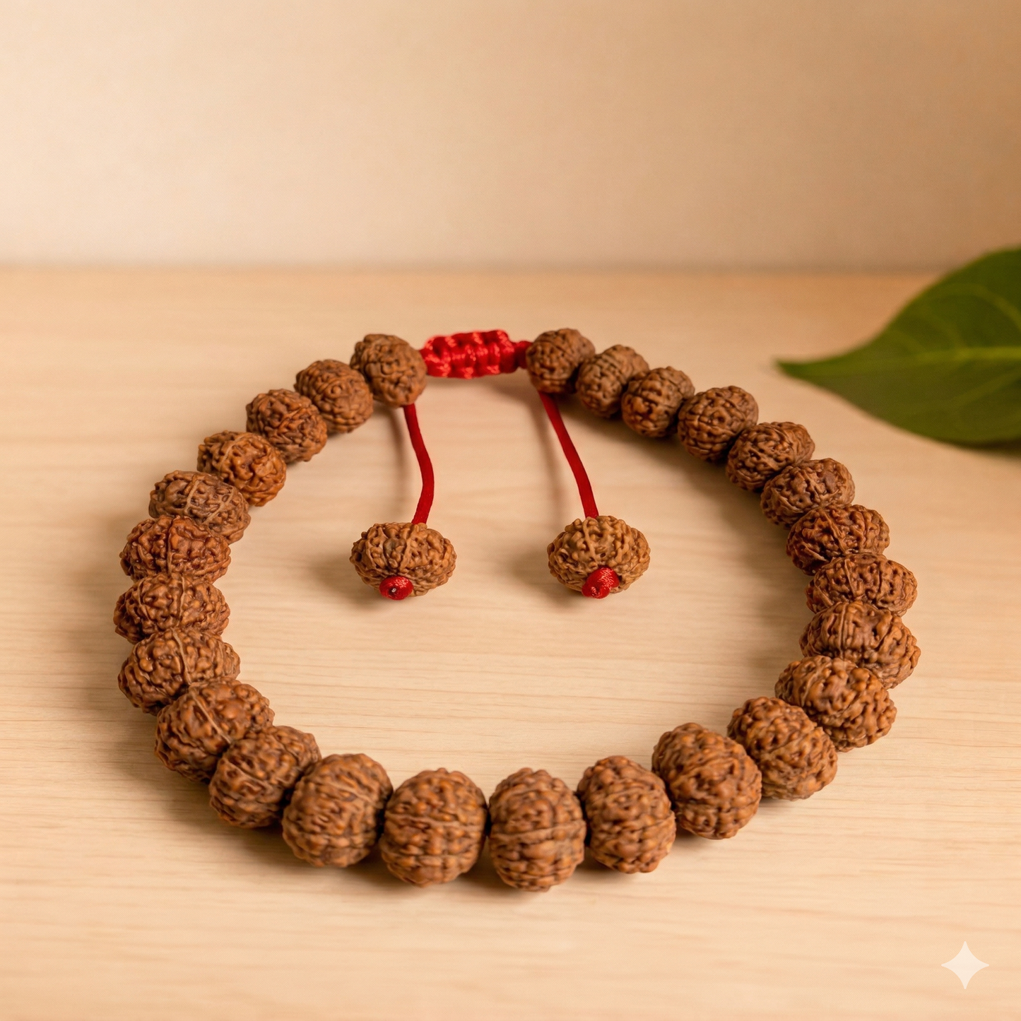8 Mukhi Rudraksha Bracelet 27 Beads – Success & Protection (X-Ray Certified)
