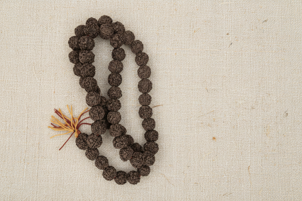 🕉️ Chuỗi Hạt Rudraksha Nepal 5 Mukhi – 54 + 1 Hạt (18–19 mm, Chứng nhận Phòng thí nghiệm & Xác minh bằng X-quang)
