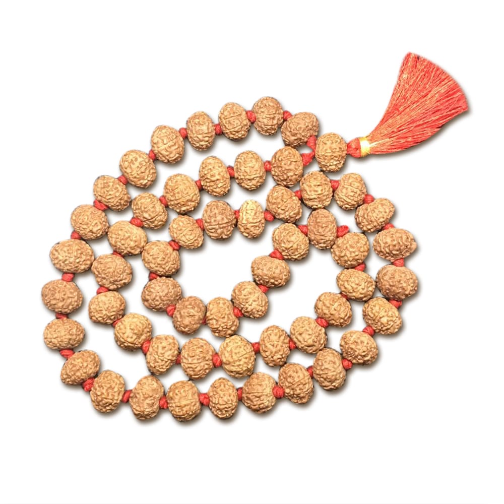 Tràng hạt Rudraksha 9 Mukhi Indonesia 54 hạt (13mm-14mm)