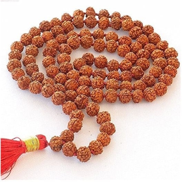 5 Mukhi Indonesian Rudraksha Mala 108 Beads