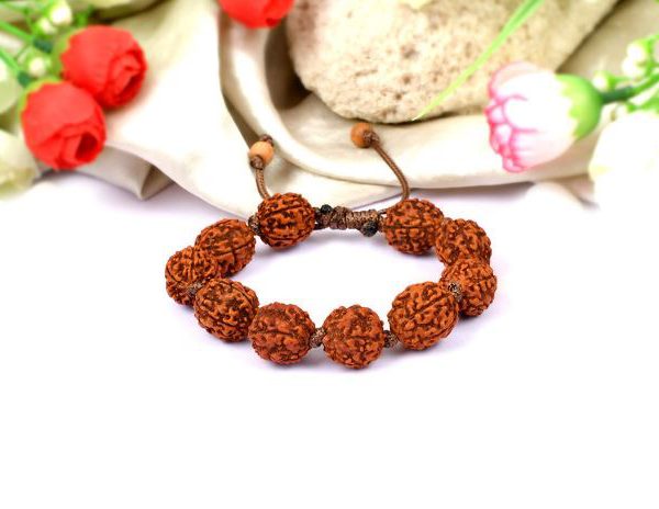 5 mukhi Guru bracelet in thread - 15mm