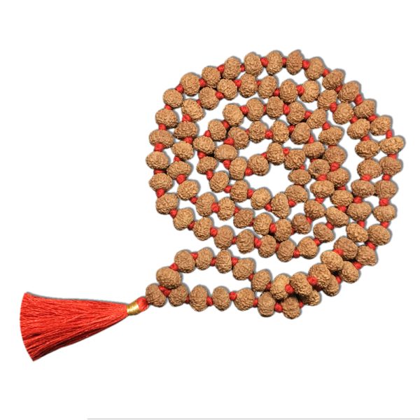 8 Mukhi Indonesian Rudraksha Mala 108 Beads (8mm-9mm)