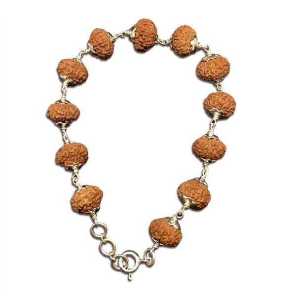 10 Mukhi Indonesian Silver Adjustable Bracelet